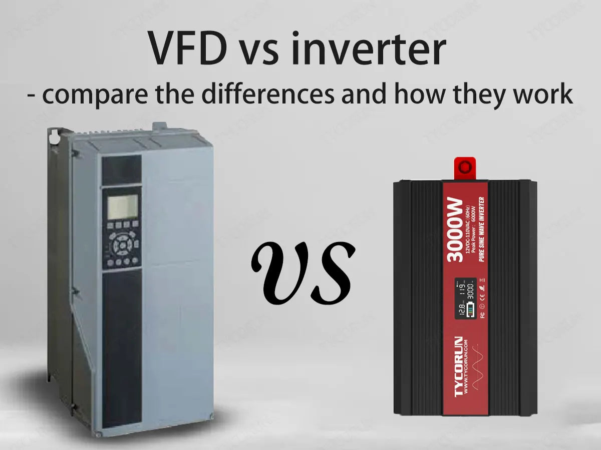 VFD vs inverter - compare the differences and how they work