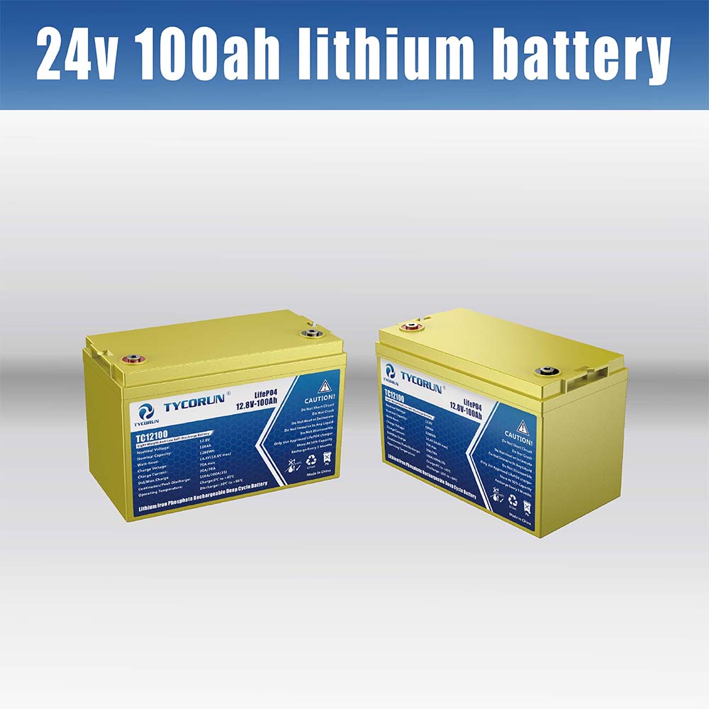 LiFePO4 24V 100AH Lithium Ion Battery